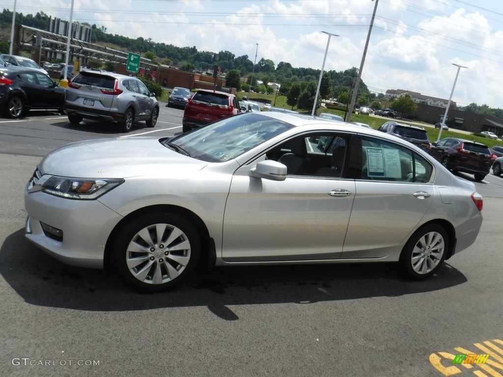 2014 Accord EX-L V6 Sedan - Alabaster Silver Metallic / Gray photo #7