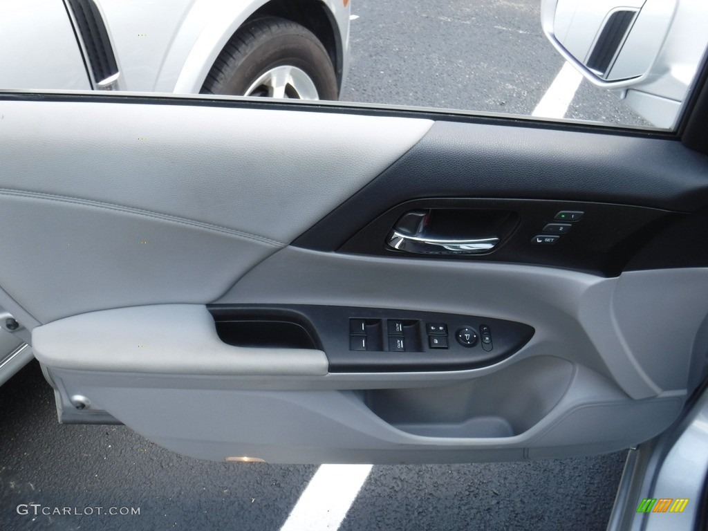 2014 Accord EX-L V6 Sedan - Alabaster Silver Metallic / Gray photo #14