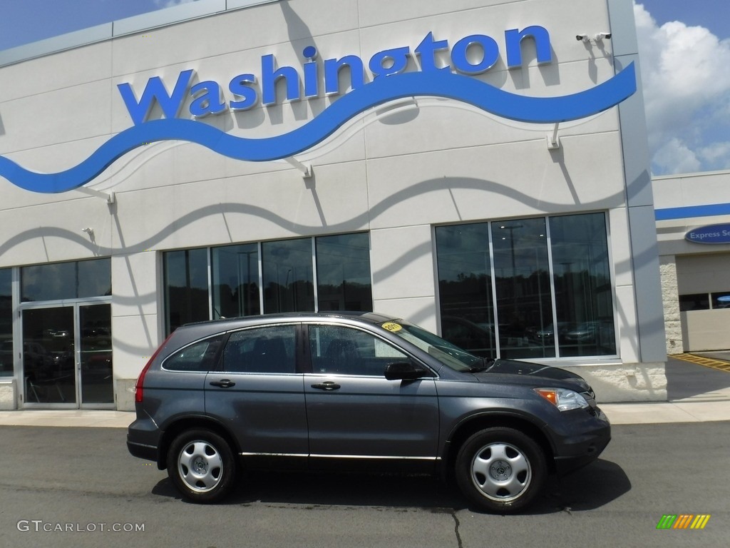 2011 CR-V LX 4WD - Polished Metal Metallic / Black photo #2