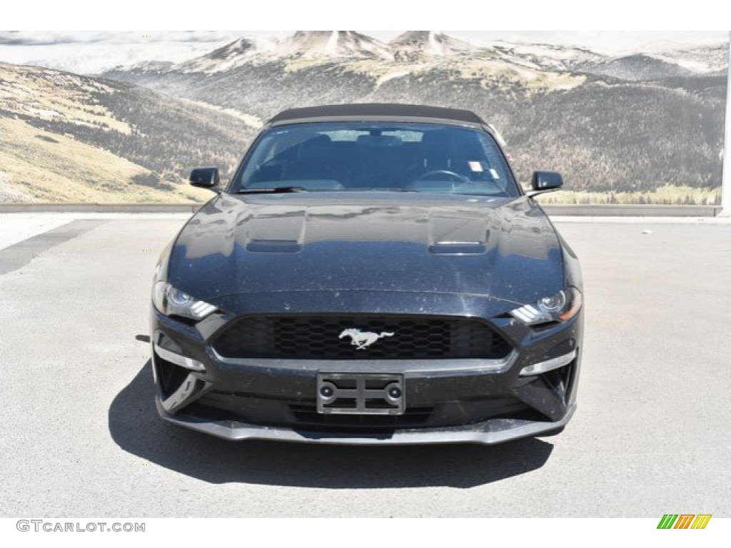 2018 Mustang EcoBoost Premium Convertible - Shadow Black / Ebony photo #8