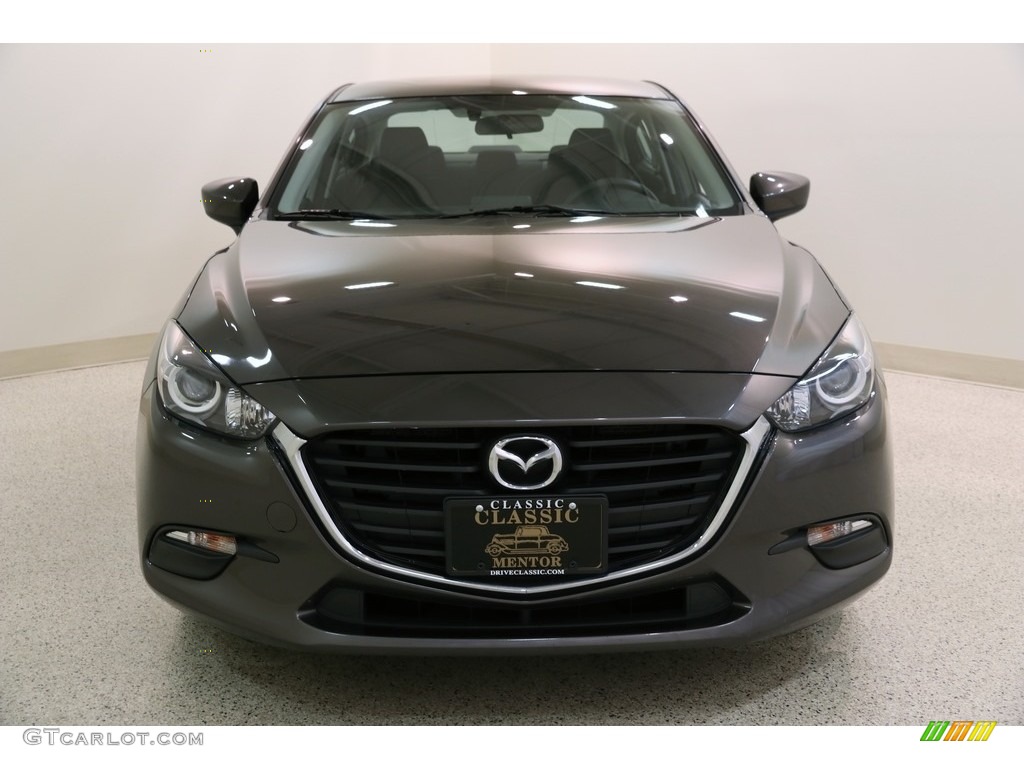 2017 MAZDA3 Sport 4 Door - Titanium Flash Mica / Black photo #2