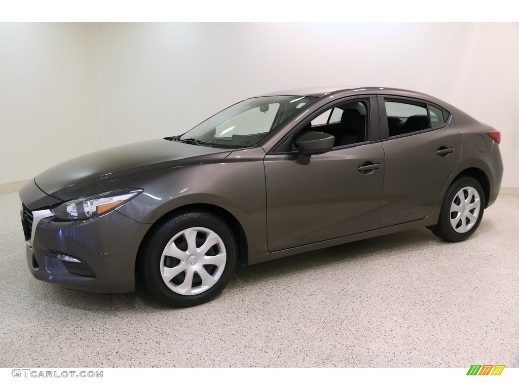 2017 MAZDA3 Sport 4 Door - Titanium Flash Mica / Black photo #3