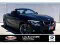 2019 Black Sapphire Metallic BMW 2 Series 230i Convertible  photo #1