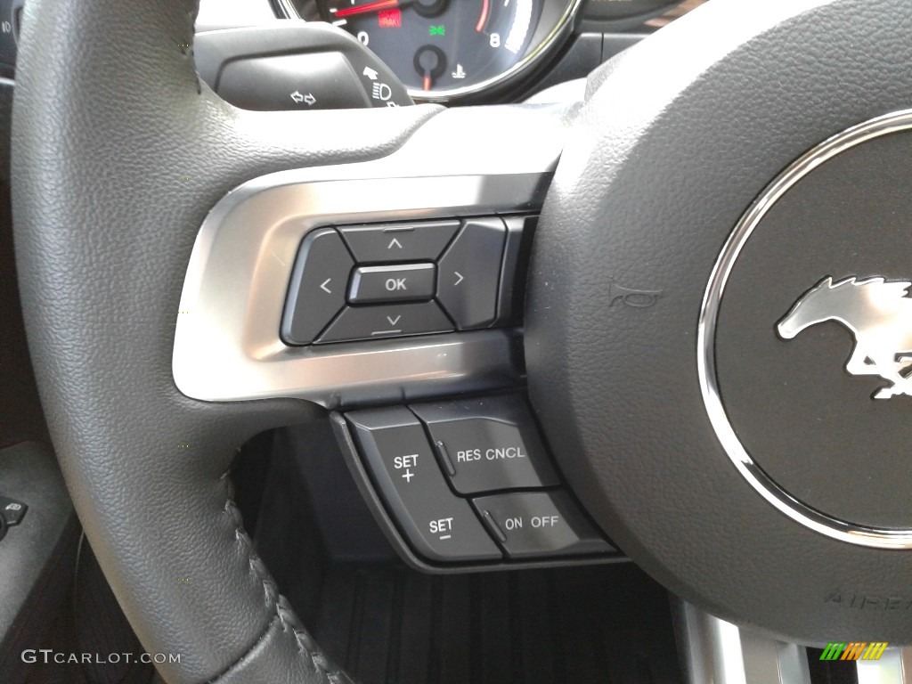 2017 Ford Mustang GT Coupe Ebony Recaro Sport Seats Steering Wheel Photo #134614191