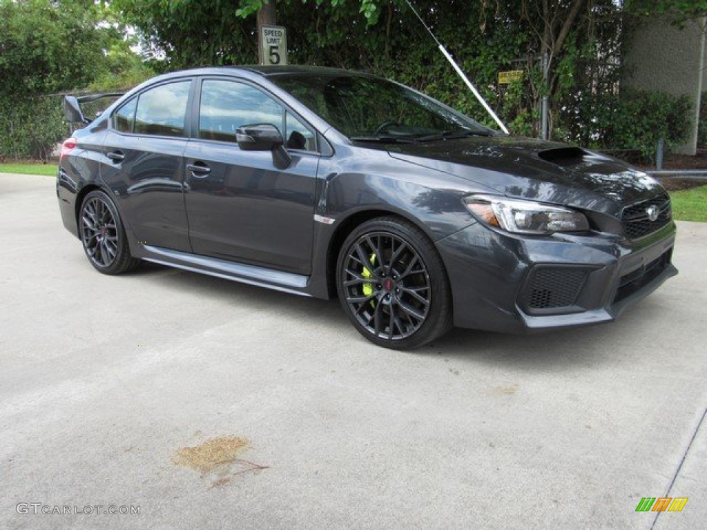 Dark Gray Metallic 2018 Subaru WRX STI Exterior Photo #134615409