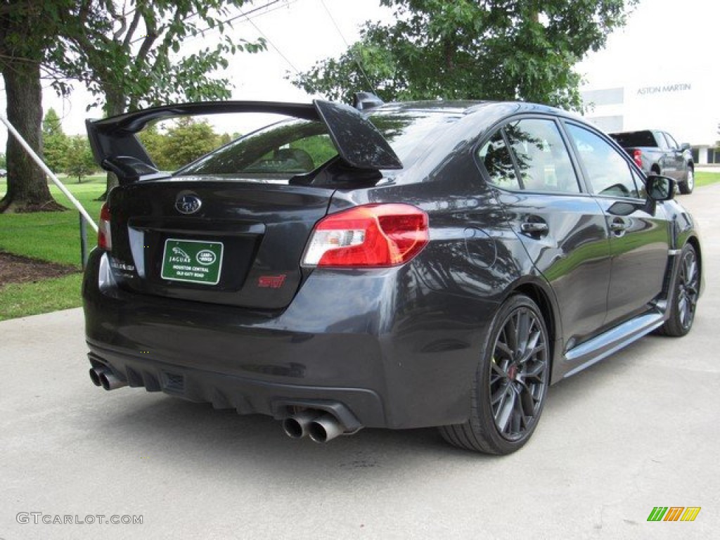2018 WRX STI - Dark Gray Metallic / Carbon Black photo #8