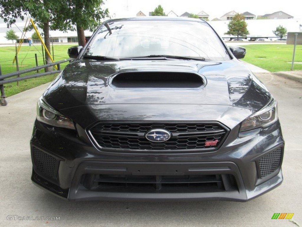 2018 WRX STI - Dark Gray Metallic / Carbon Black photo #11