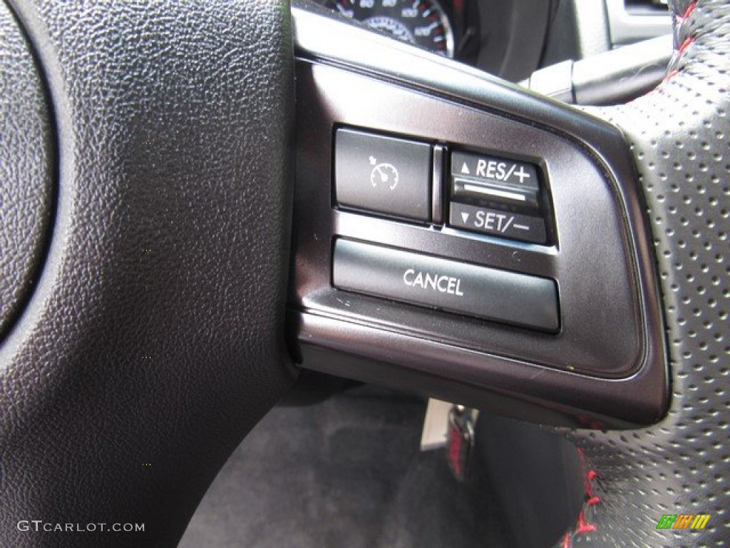 2018 Subaru WRX STI Carbon Black Steering Wheel Photo #134615787