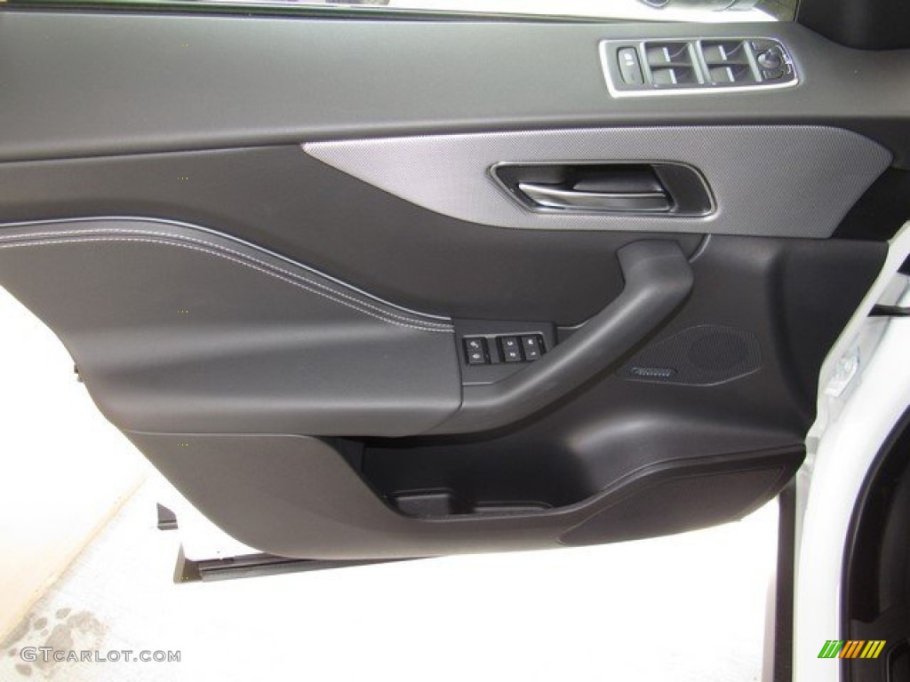 2020 Jaguar F-PACE SVR Ebony Door Panel Photo #134618703
