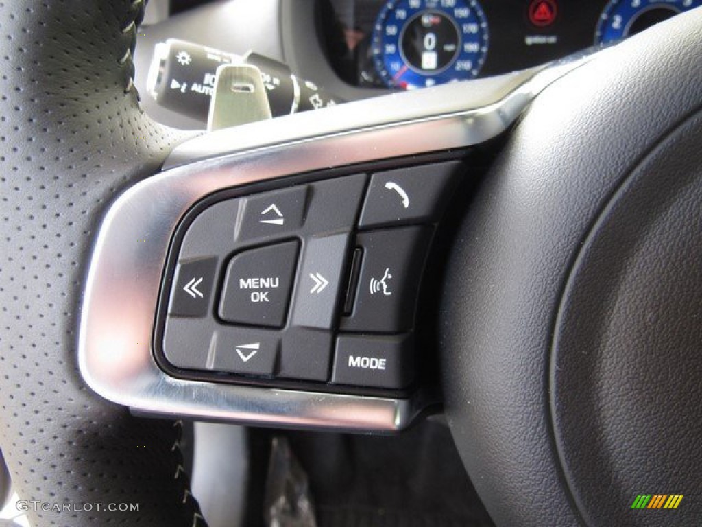 2020 Jaguar F-PACE SVR Ebony Steering Wheel Photo #134618760