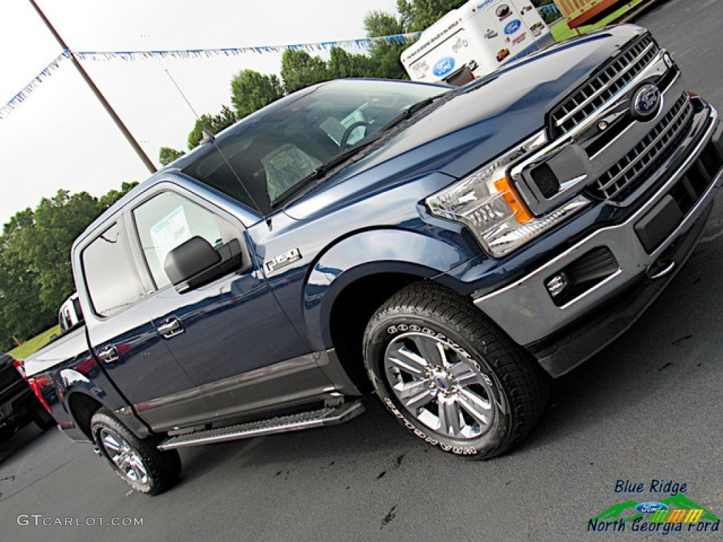 2019 F150 XLT SuperCrew 4x4 - Blue Jeans / Earth Gray photo #34