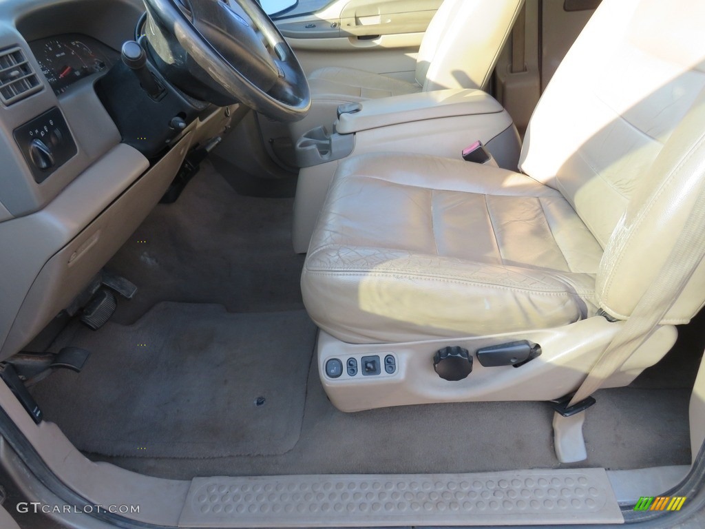 2002 F250 Super Duty XLT SuperCab 4x4 - Arizona Beige Metallic / Medium Flint photo #19