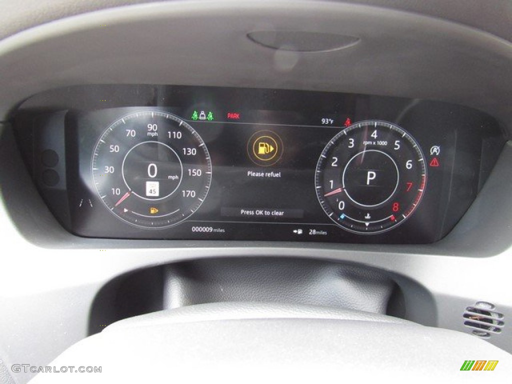 2020 Jaguar F-PACE 25t Checkered Flag Edition Gauges Photo #134619954