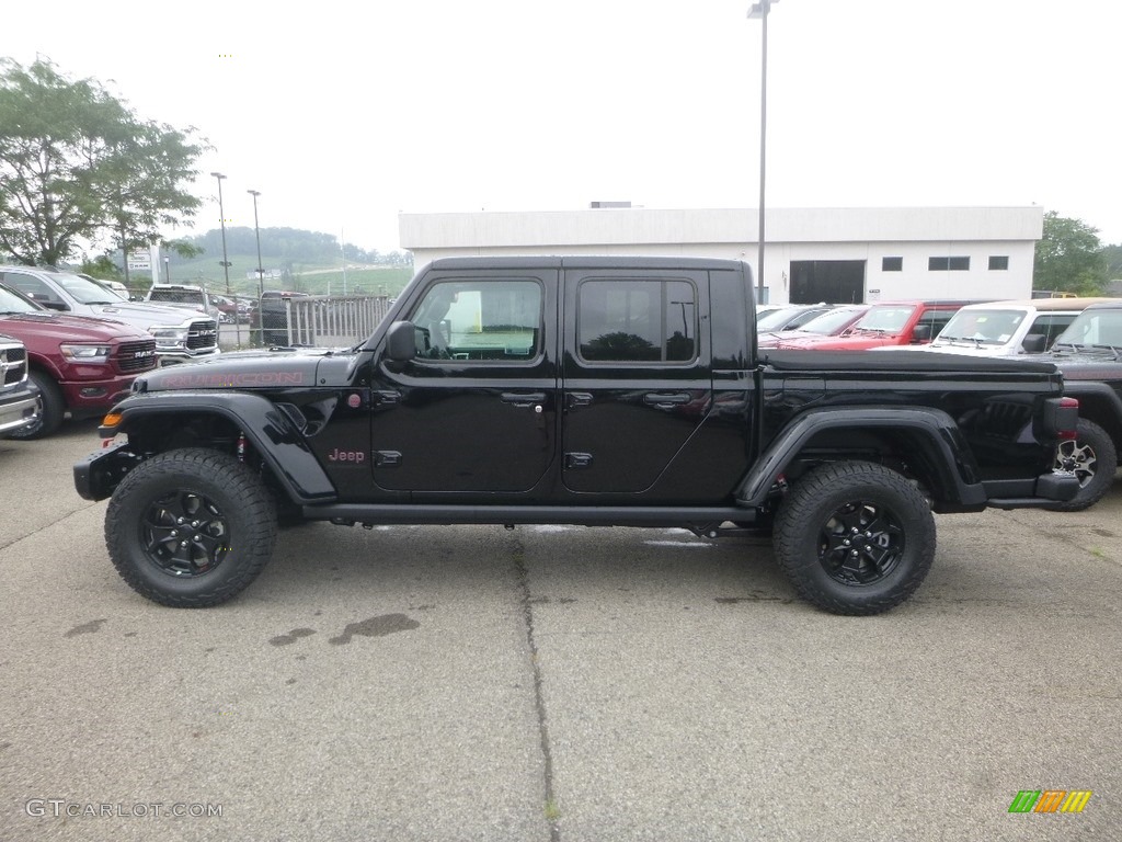 Black 2020 Jeep Gladiator Rubicon 4x4 Exterior Photo #134623352