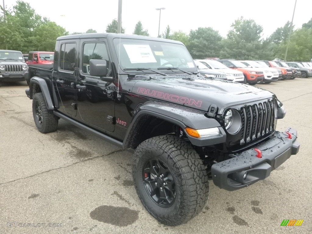 Black 2020 Jeep Gladiator Rubicon 4x4 Exterior Photo #134623523