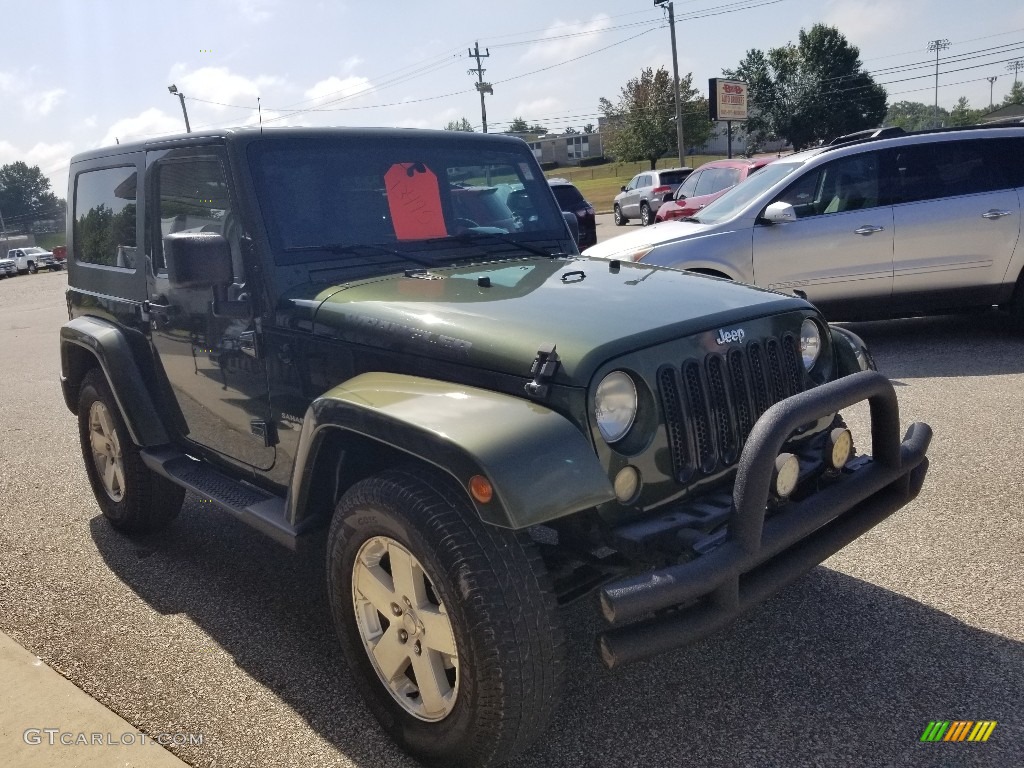 2008 Wrangler Sahara 4x4 - Rescue Green Metallic / Dark Khaki/Medium Khaki photo #23