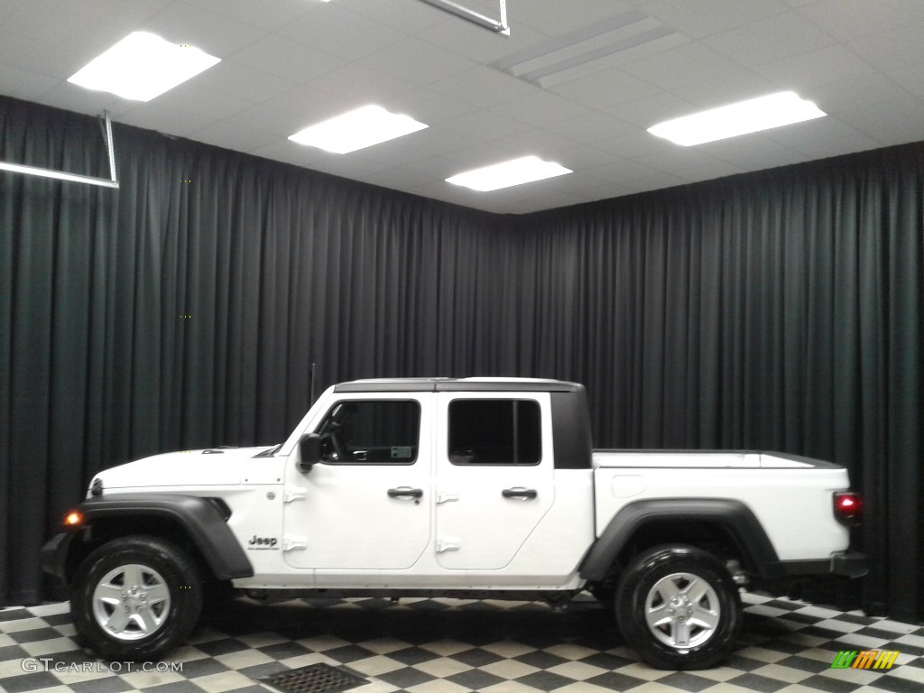 2020 Gladiator Sport 4x4 - Bright White / Black photo #1