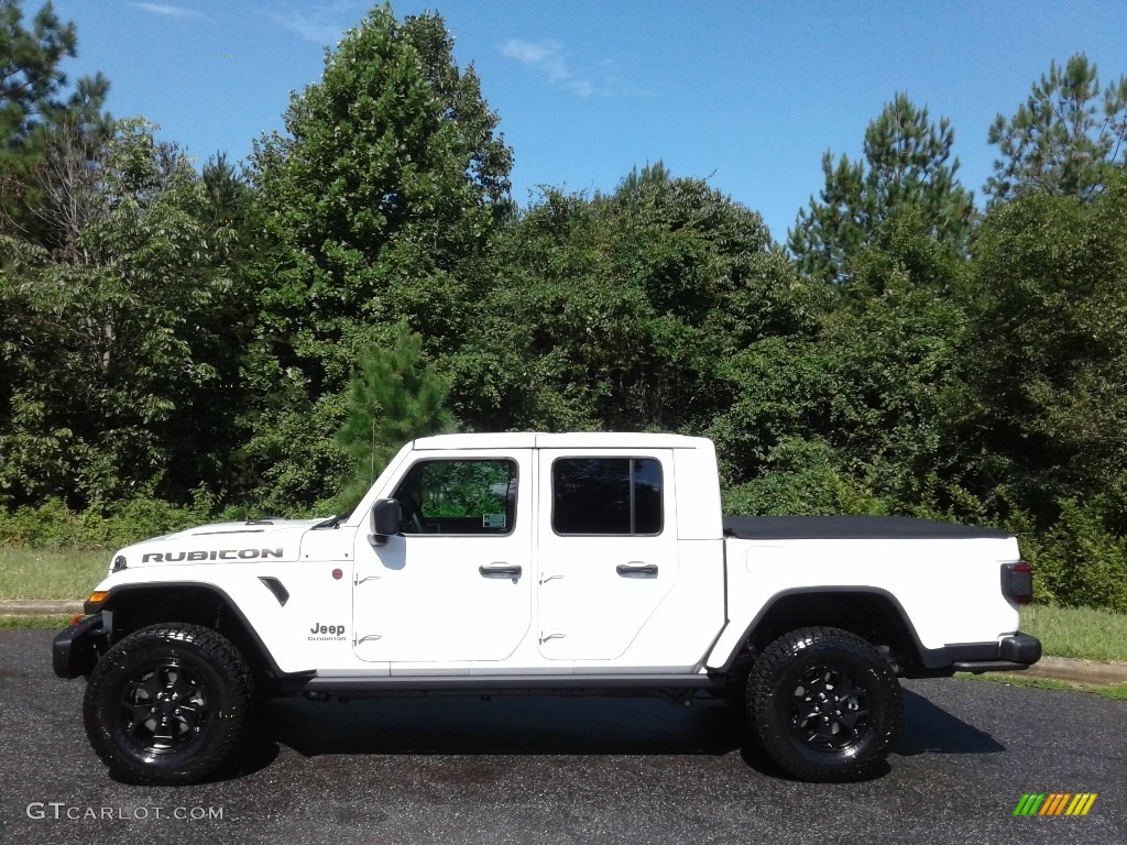 2020 Gladiator Rubicon 4x4 - Bright White / Black photo #1