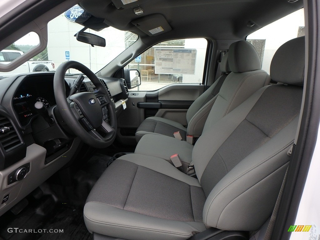 Earth Gray Interior 2019 Ford F150 XL Regular Cab 4x4 Photo #134627159