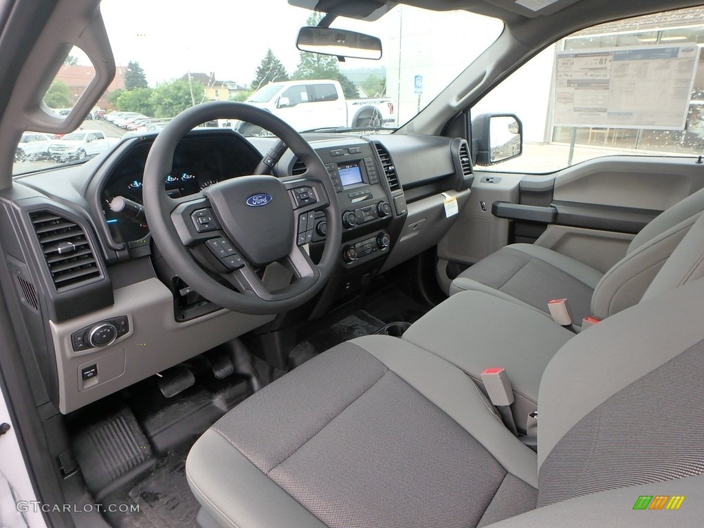 Earth Gray Interior 2019 Ford F150 XL Regular Cab 4x4 Photo #134627183