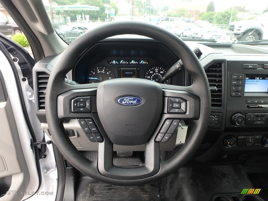 2019 Ford F150 XL Regular Cab 4x4 Earth Gray Steering Wheel Photo #134627279