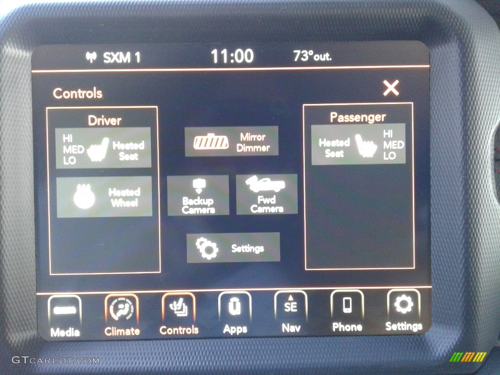 2020 Jeep Gladiator Rubicon 4x4 Controls Photo #134627771