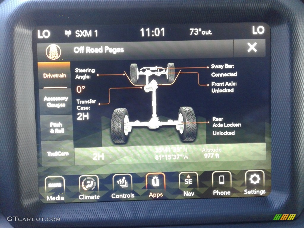 2020 Jeep Gladiator Rubicon 4x4 Controls Photo #134627873