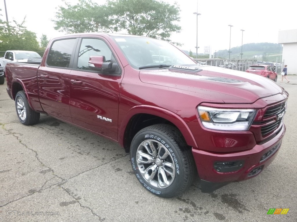 2019 1500 Laramie Crew Cab 4x4 - Delmonico Red Pearl / Black photo #7