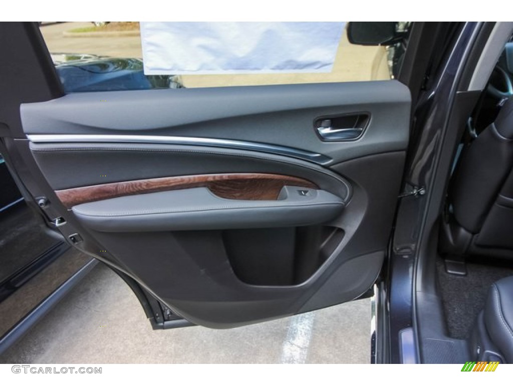 2020 Acura MDX Technology Ebony Door Panel Photo #134628341