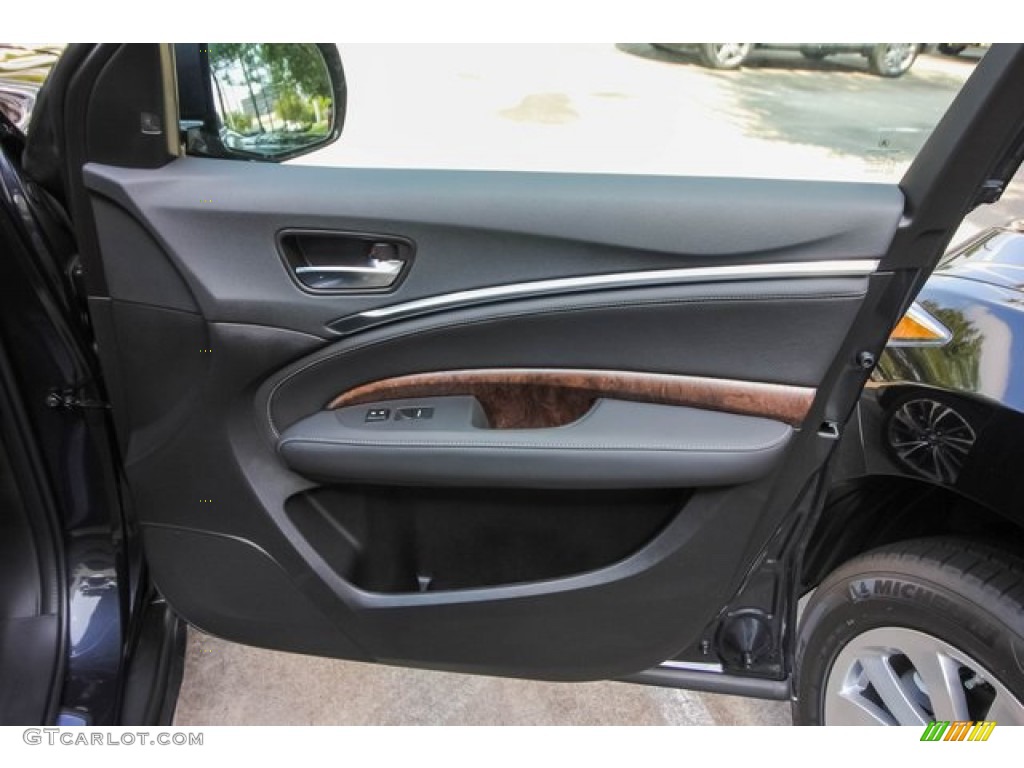 2020 Acura MDX Technology Ebony Door Panel Photo #134628521