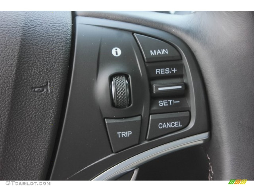 2020 Acura MDX Technology Ebony Steering Wheel Photo #134628791