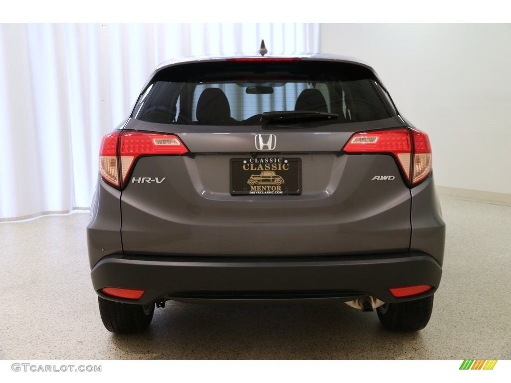 2016 HR-V EX AWD - Modern Steel Metallic / Black photo #17