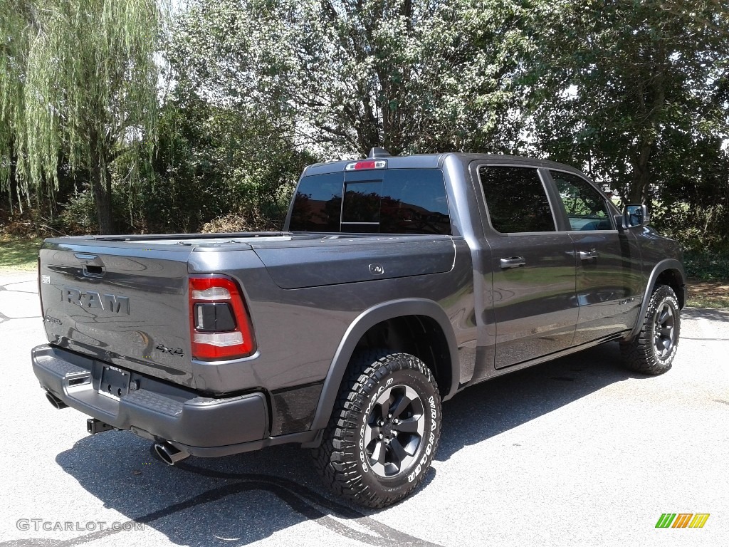 2019 1500 Rebel Crew Cab 4x4 - Granite Crystal Metallic / Black/Red photo #6