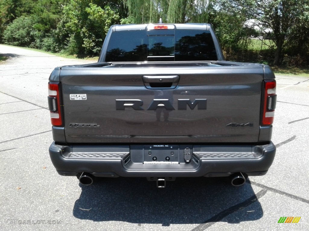 2019 1500 Rebel Crew Cab 4x4 - Granite Crystal Metallic / Black/Red photo #7