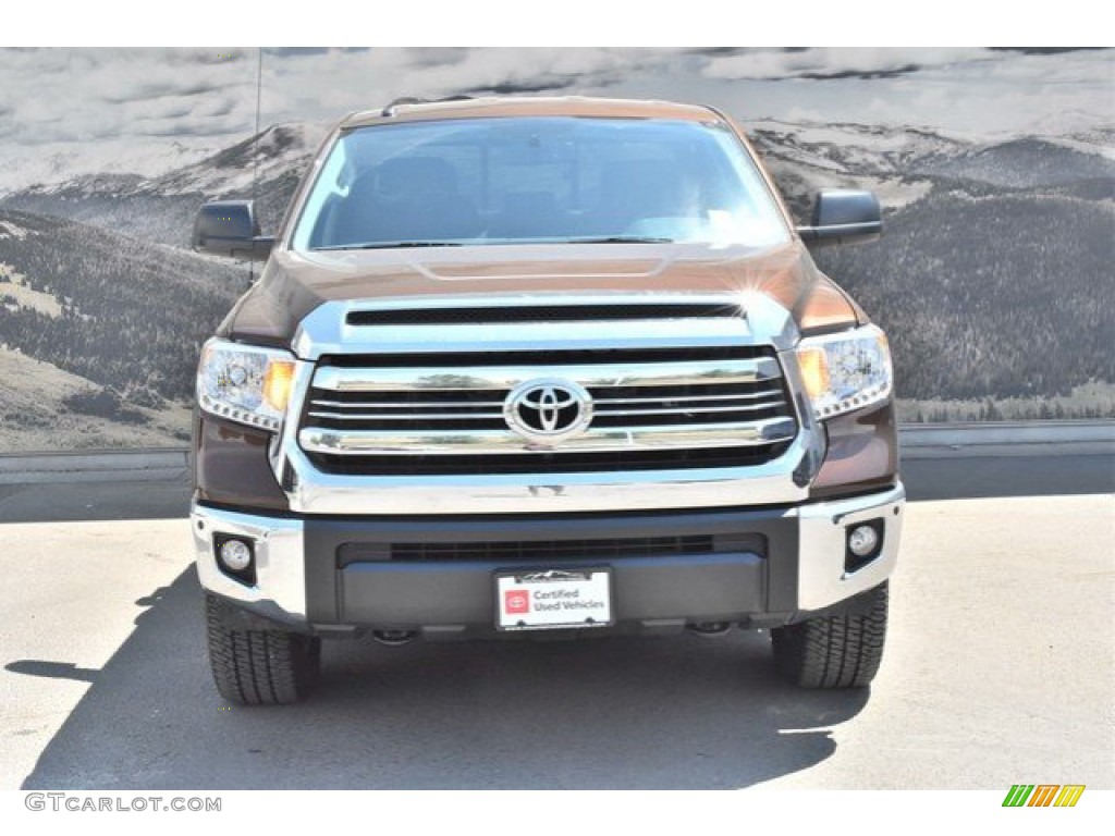 2017 Tundra SR5 Double Cab 4x4 - Sunset Bronze Mica / Black photo #4