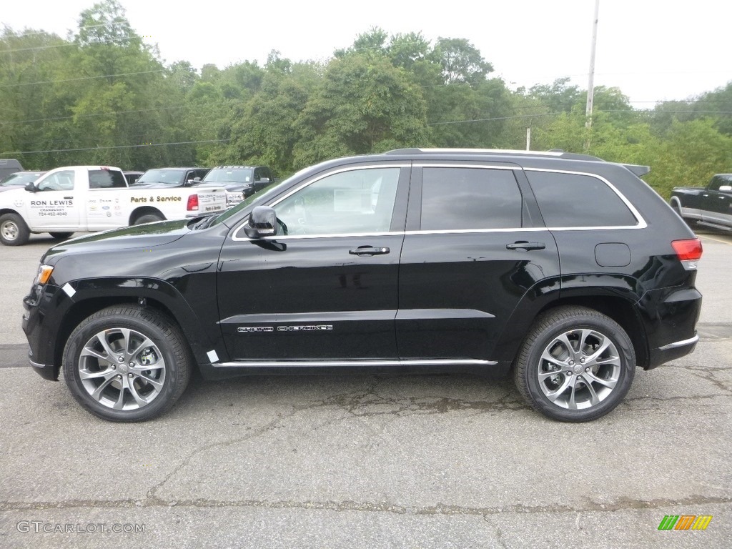 Diamond Black Crystal Pearl 2019 Jeep Grand Cherokee Summit 4x4 Exterior Photo #134635922