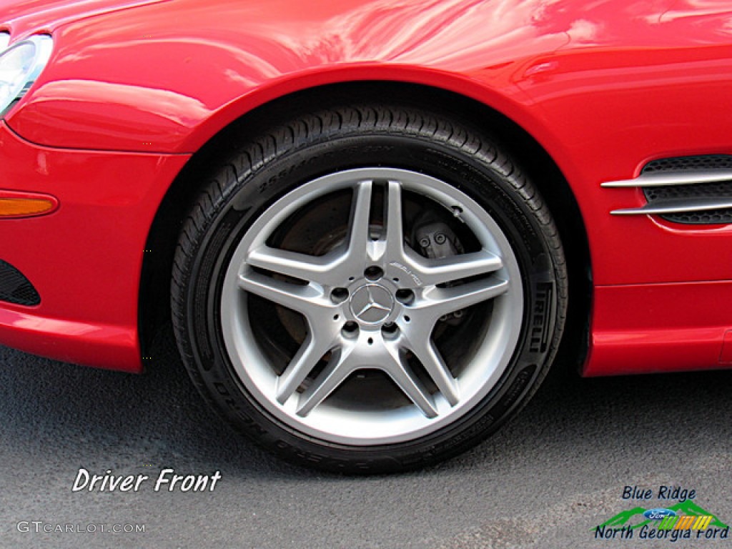 2003 SL 500 Roadster - Firemist Red Metallic / Ash photo #9