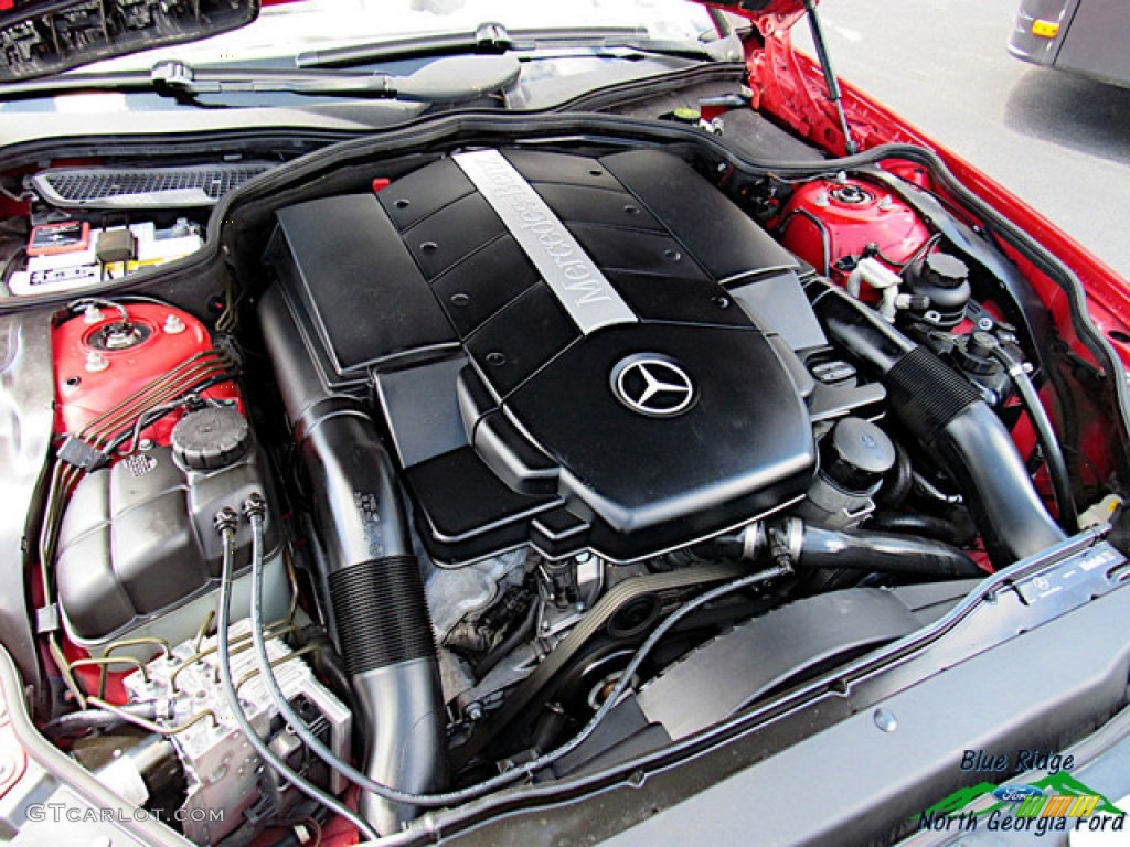 2003 SL 500 Roadster - Firemist Red Metallic / Ash photo #13