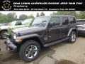 2019 Granite Crystal Metallic Jeep Wrangler Unlimited Sahara 4x4  photo #1