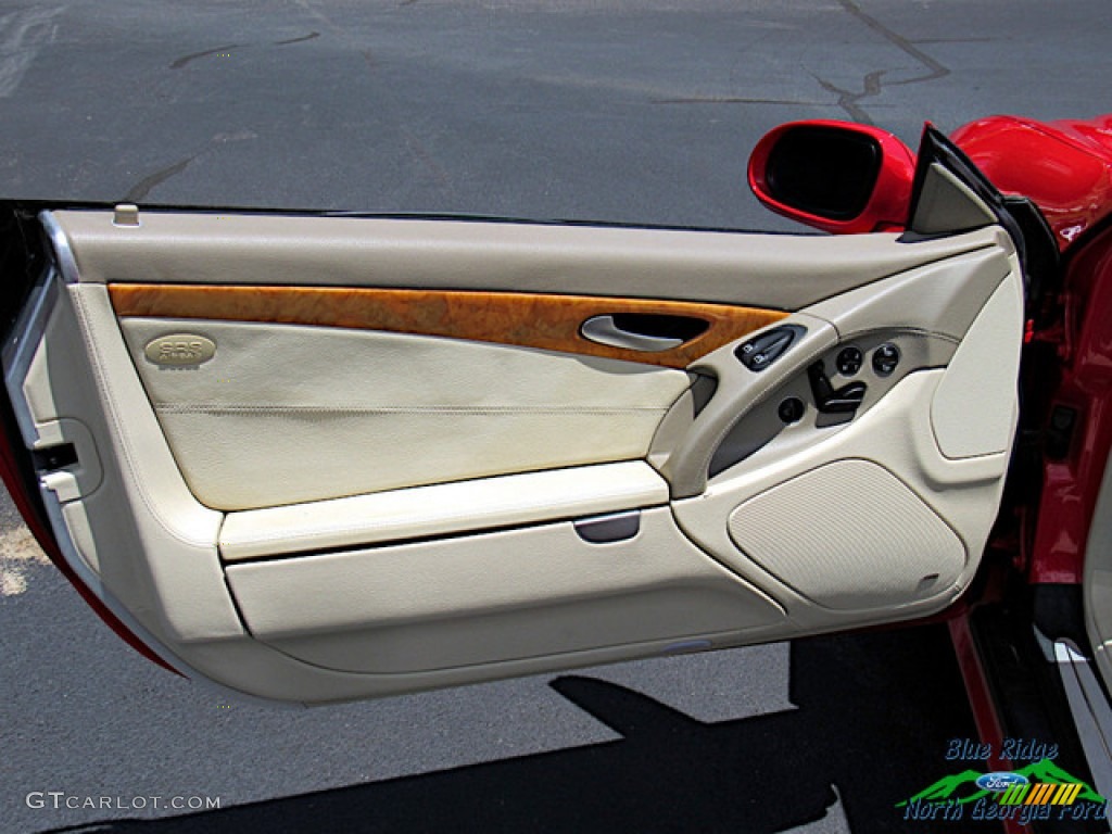 2003 SL 500 Roadster - Firemist Red Metallic / Ash photo #32