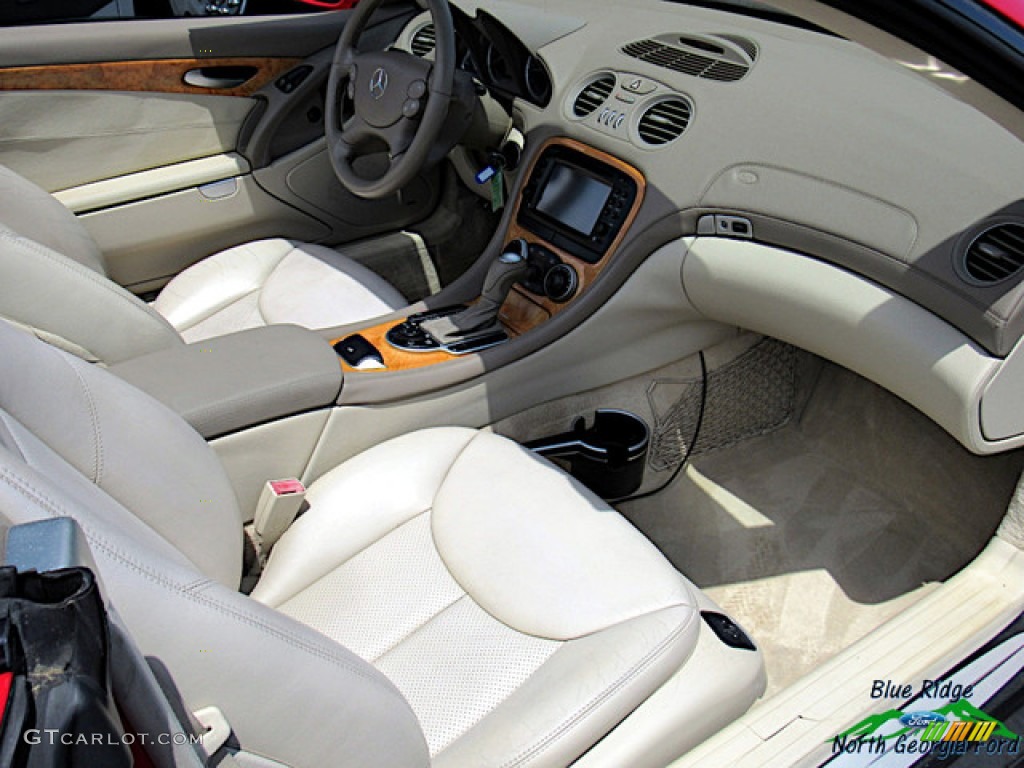 2003 SL 500 Roadster - Firemist Red Metallic / Ash photo #34