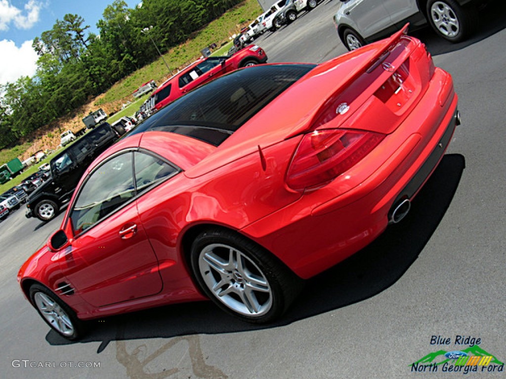 2003 SL 500 Roadster - Firemist Red Metallic / Ash photo #38