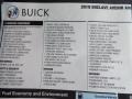 2019 Buick Enclave Avenir AWD Window Sticker