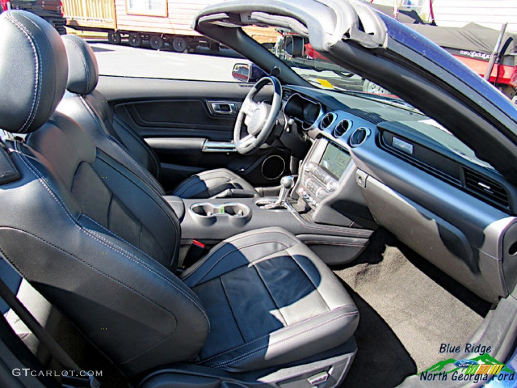 2018 Mustang EcoBoost Convertible - Kona Blue / Ebony photo #30