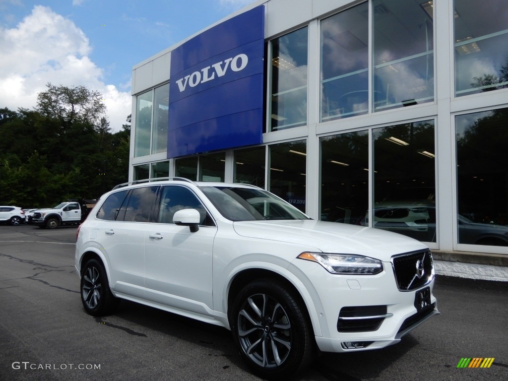 2019 XC90 T6 AWD Momentum - Ice White / Maroon photo #1