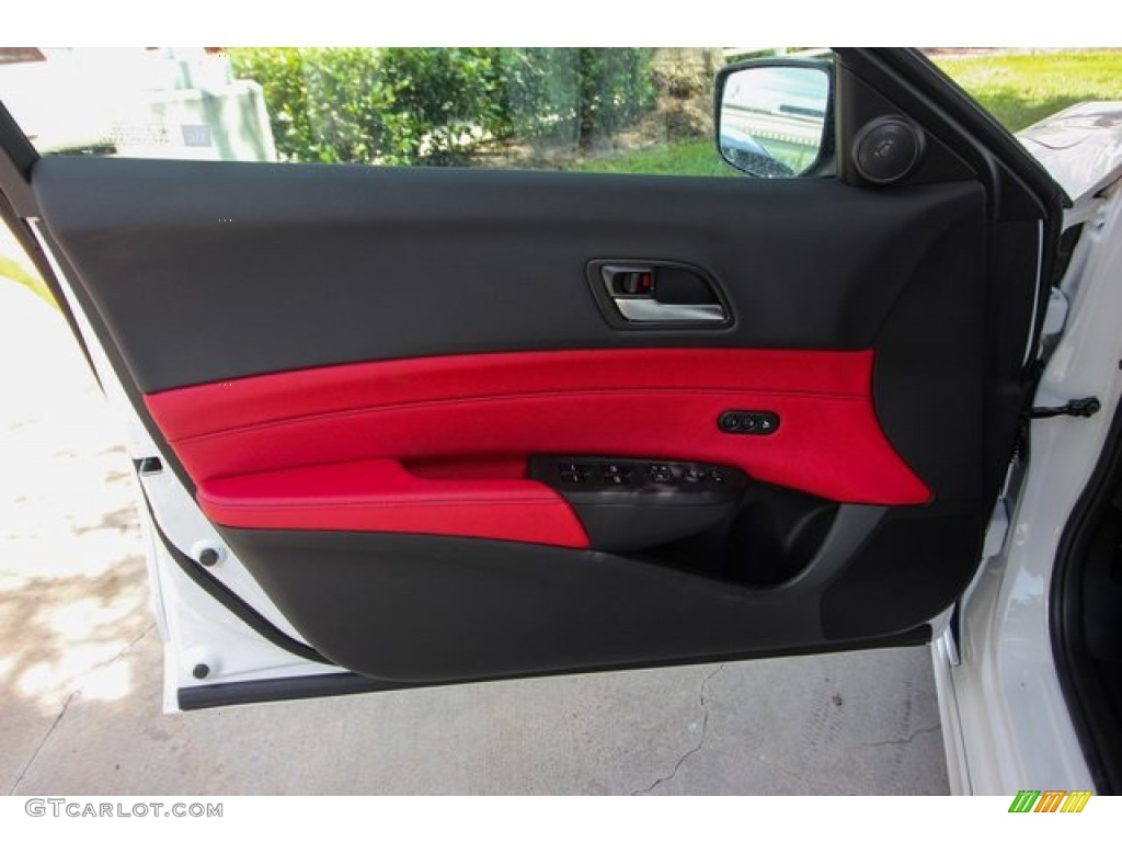 2019 Acura ILX A-Spec Red Door Panel Photo #134640722