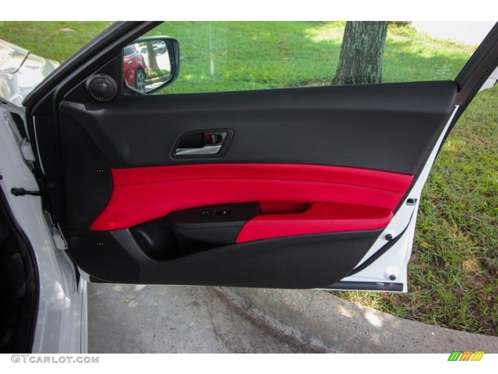 2019 Acura ILX A-Spec Red Door Panel Photo #134640743