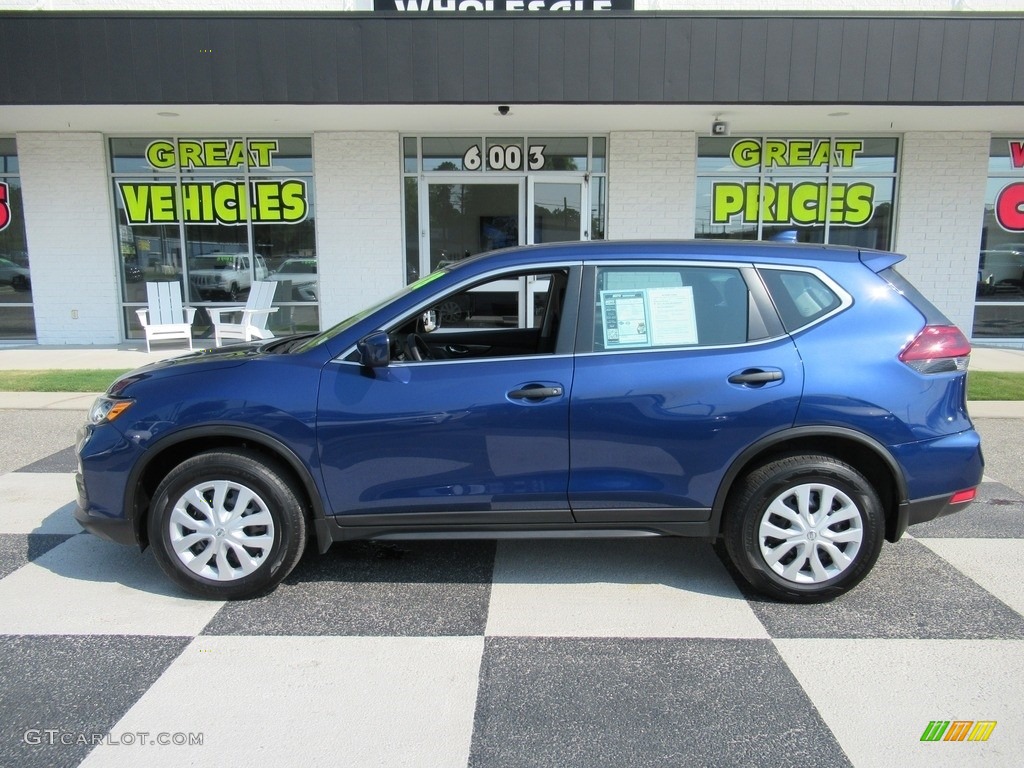 2018 Rogue S AWD - Caspian Blue / Charcoal photo #1