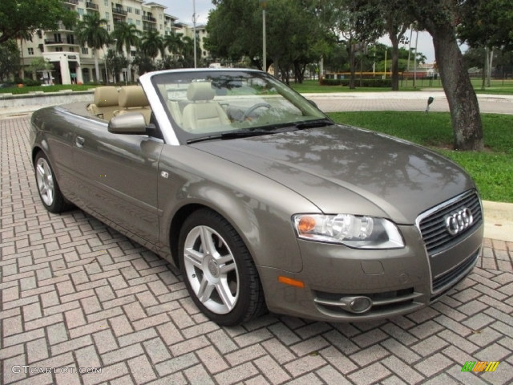 2008 A4 2.0T Cabriolet - Alpaka Beige Metallic / Beige photo #5