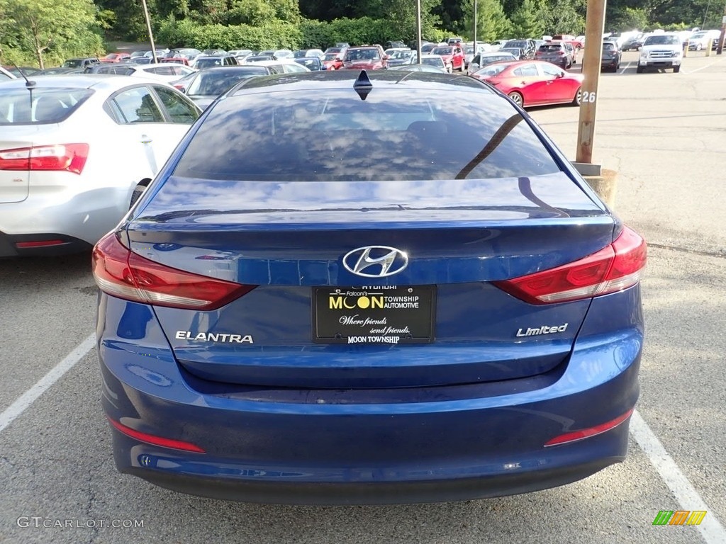 2017 Elantra Limited - Electric Blue / Gray photo #3